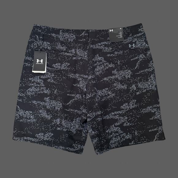 Under Armour Golf Printed Shorts Men’s 38 NWT Black/Gray 10" Inseam - Picture 8 of 10